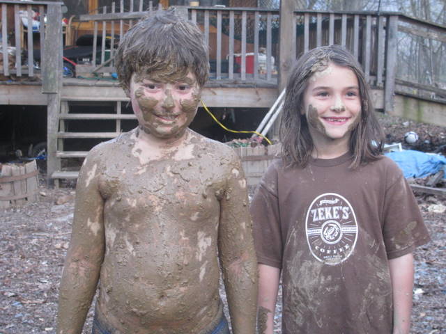 muddy kids